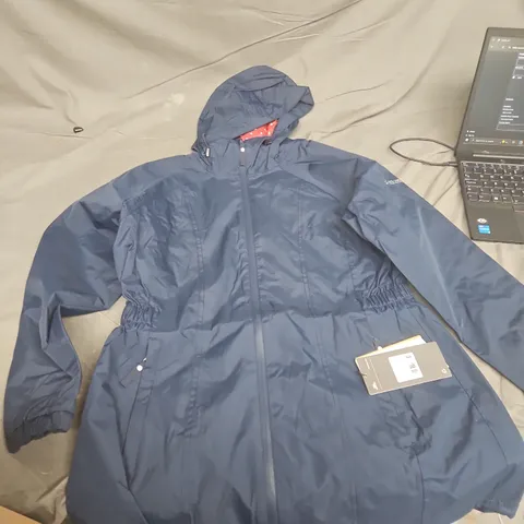 TRESPASS DAYTRIP FEMALE JACKET - NAVY, UK SIZE L