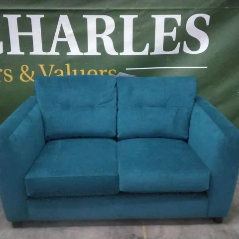 QUALITY BRITISH DESIGNER LOUNGE CO. HOLLY DRAGON EYE FABRIC TWO SEATER SOFA