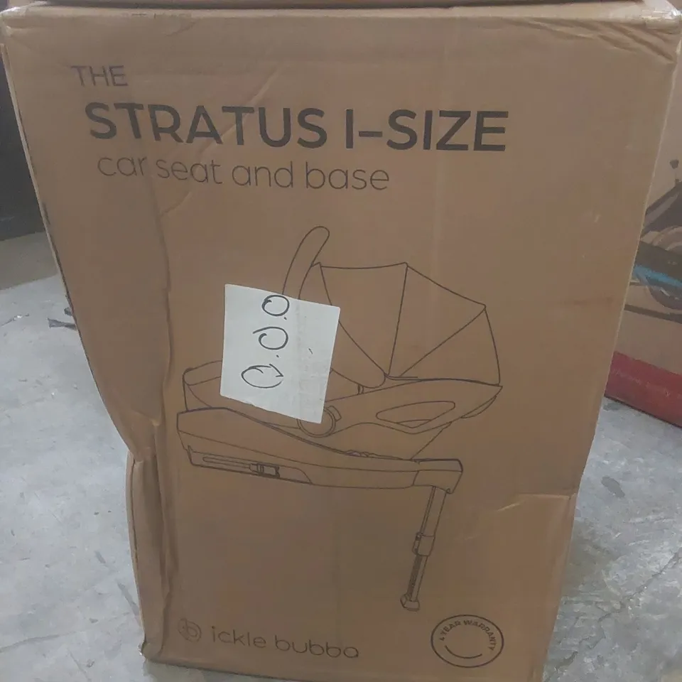 BOXED ICKLE BUBBA STRATUS I-SIZE CAR SEAT & BASE 