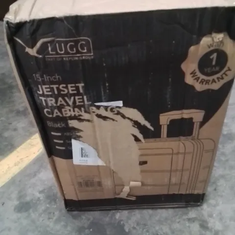 BOXED KEPLIN LUGG 15INCH JETSET TRAVEL CABIN BAG BLACK COLOUR 