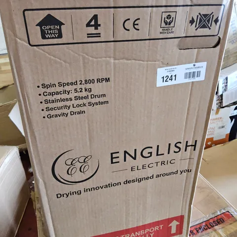 BOXED ENGLISH ELECTRIC SPIN DRYER Model 28009EEWP WHITE