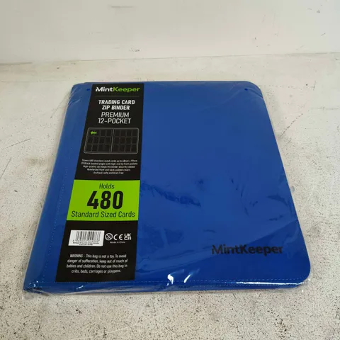 MINTKEEPER TRADING CARD ZIP BINDER β PREMIUM 12-POCKET, HOLDS 480 STANDARD-SIZED CARDS