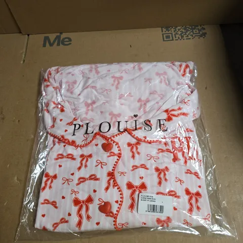 PLOUISE CHRISTMAS BOW SHORT PYJAMAS SIZE L
