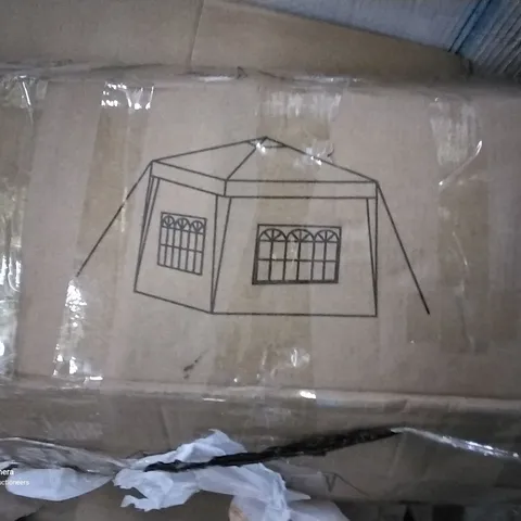 BOXED 3X3M JOINT GAZEBO WITH SIDES GREY