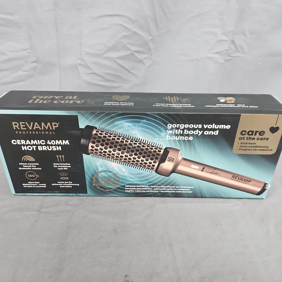 REVAMP PROFESSIONAL CERAMIC 40MM HOT BRUSH – BOXED