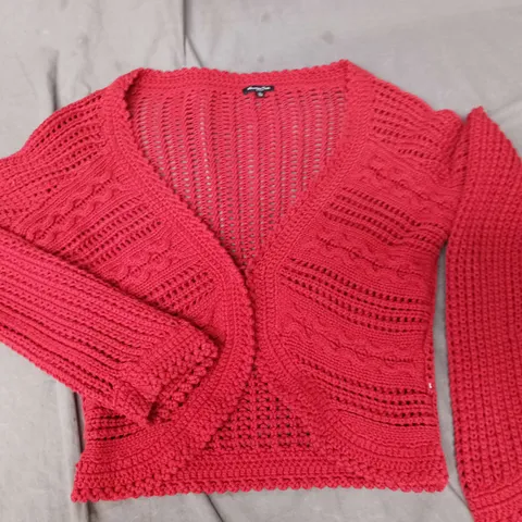 MASSIMO DUTTI KNIT CARDIGAN IN BROWN - L / 34