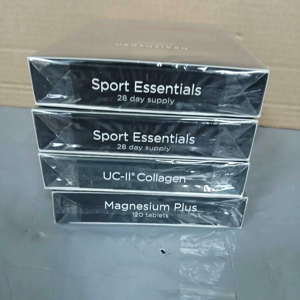 HEALTHSPAN ELITE 4X SUPPLEMENT BOX SET – SPORT ESSENTIALS, UC-II COLLAGEN & MAGNESIUM PLUS