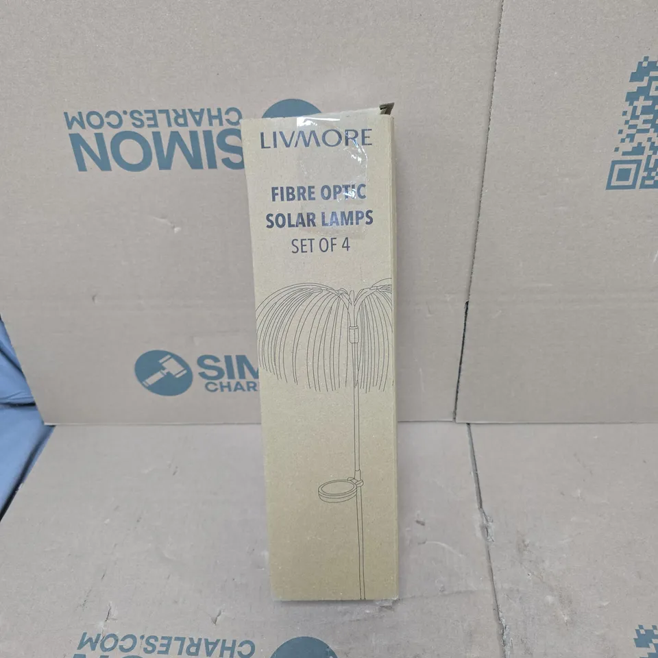 LIVMORE FIBRE OPTIC SOLAR LAMPS BOXED