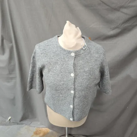 PIECES WOMEN'S KNIT CARDIGAN – GREY, SIZE S