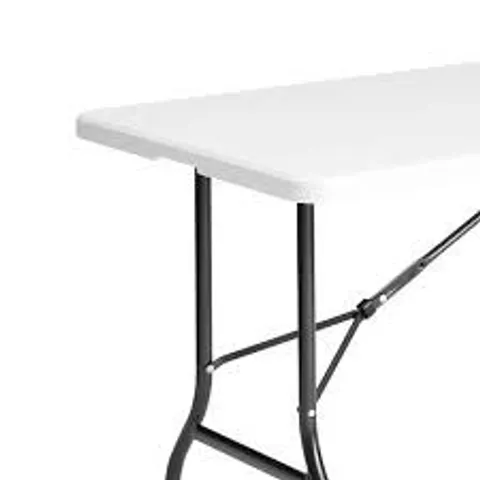 BOXED 6FT FOLDING BENCH SET WHITE