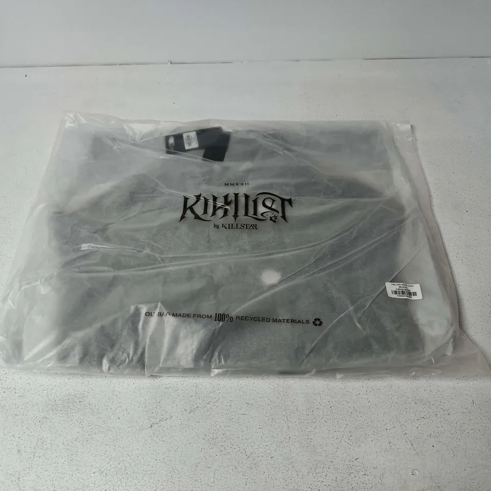 LOT OF APPROXIMATELY 12 BRAND NEW KILLSTAR FALLING NIGHT COATS IN BLACK - ALL SIZE M
