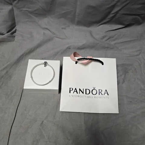 PANDORA CHARM BRACELET WITH BLUE MOON CHARM