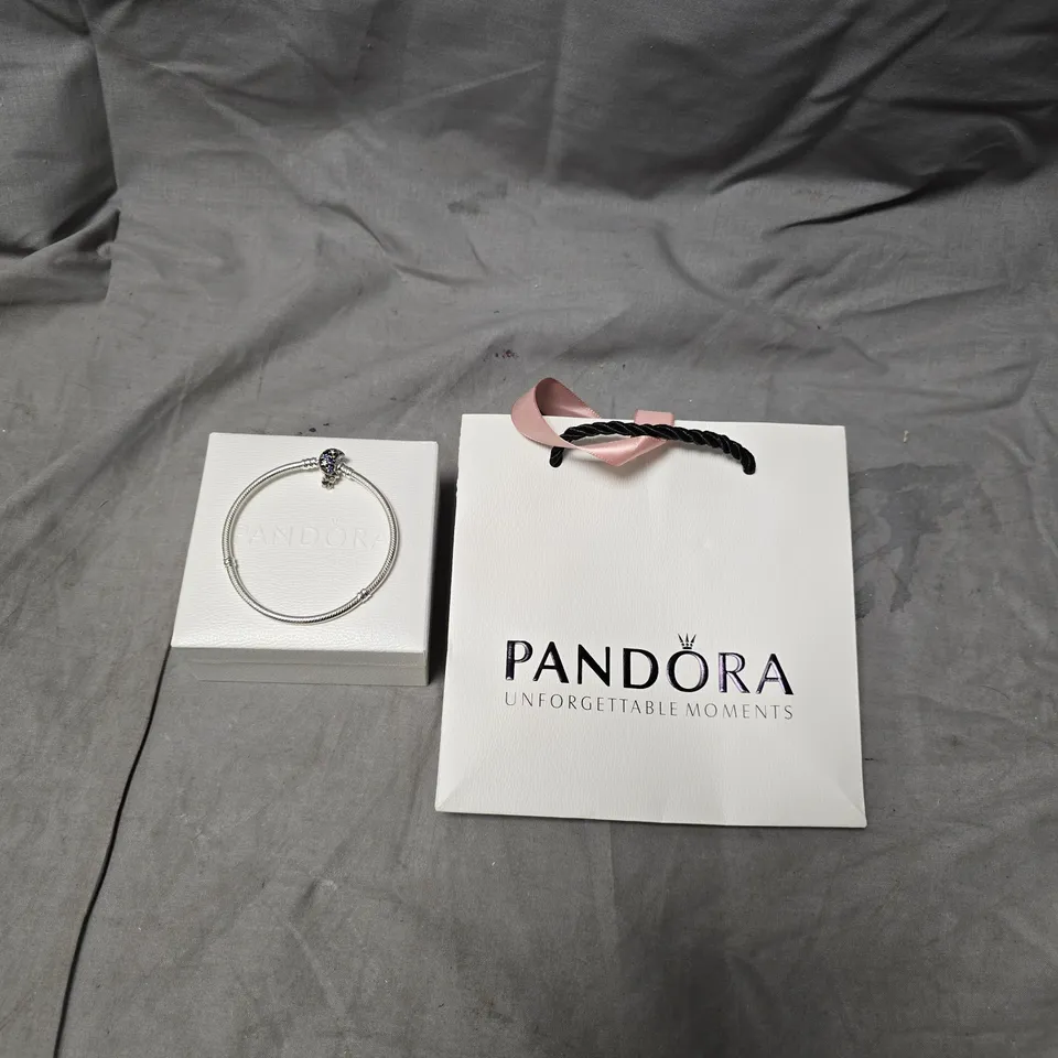 PANDORA CHARM BRACELET WITH BLUE MOON CHARM