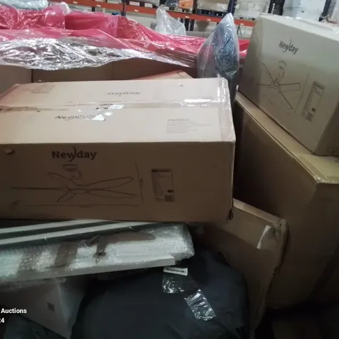 PALLET CONTAINING VARIOUS BOXED ITEMS TO INCLUDE CELLING FANS, AIR COOLER ETC.