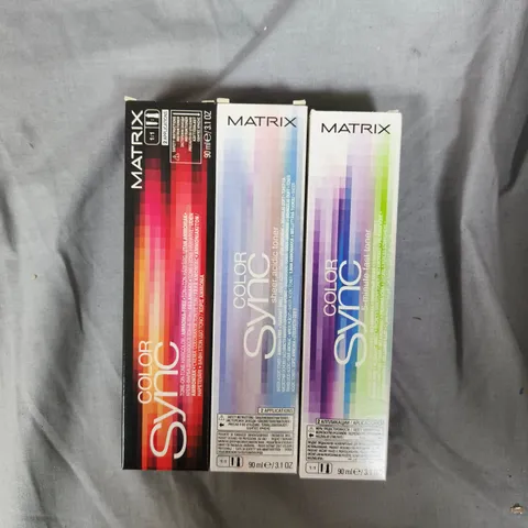 APPROXIMATELY 20 ASSORTED MATRIX SO COLOUR SYNC HAIR COLOURS 