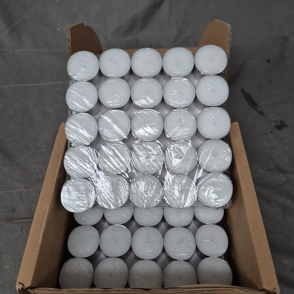 BOXED TEA LIGHTS CANDLES – 100 PACK