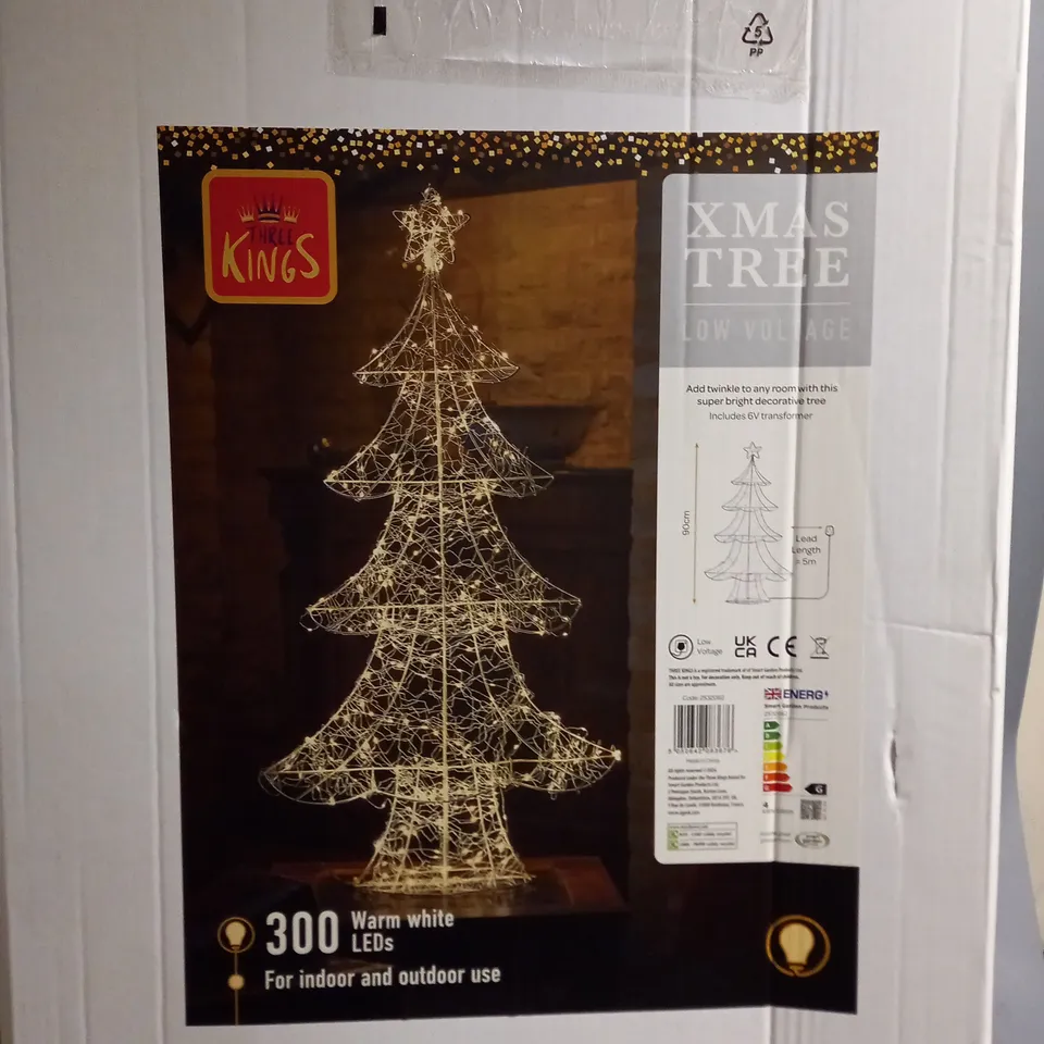 BOXED THREE KINGS LOW VOLTAGE XMAS TREE - COLLECTION ONLY