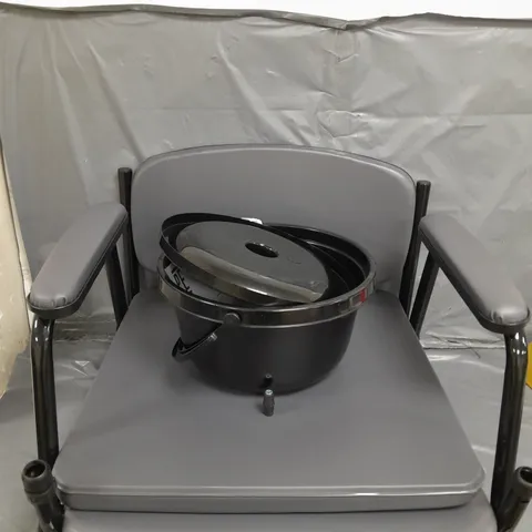BOXED PEPE PADDED BEDSIDE COMMODE
