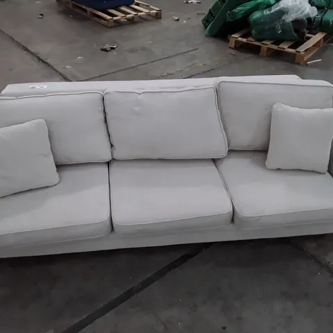 QUALITY DESIGNER 3 SEATER SOFA - CREAM FABRIC