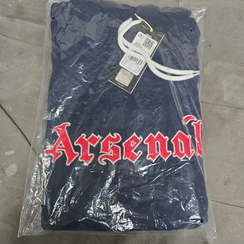 BAGGED ADIDAS ARSENAL US HOODIE IN NIGHT INDIGO - UK XL