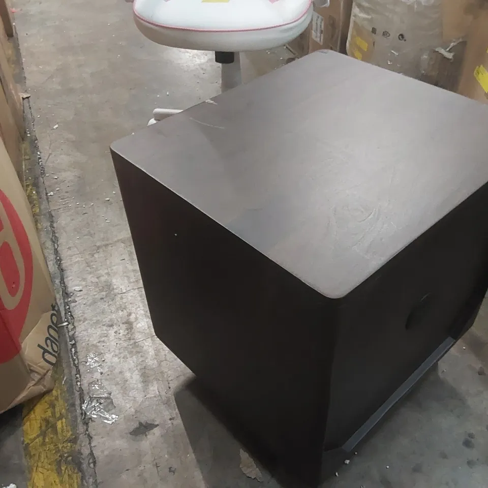 DANETTI BRYCE DARK MANGO WOOD 2 DRAWER BEDSIDE TABLE