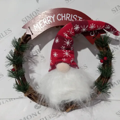 BOXED FESTIVE GONK WREATH