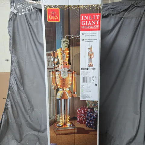 INLIT GIANT NUTCRACKER GOLD/SILVER - COLLECTION ONLY