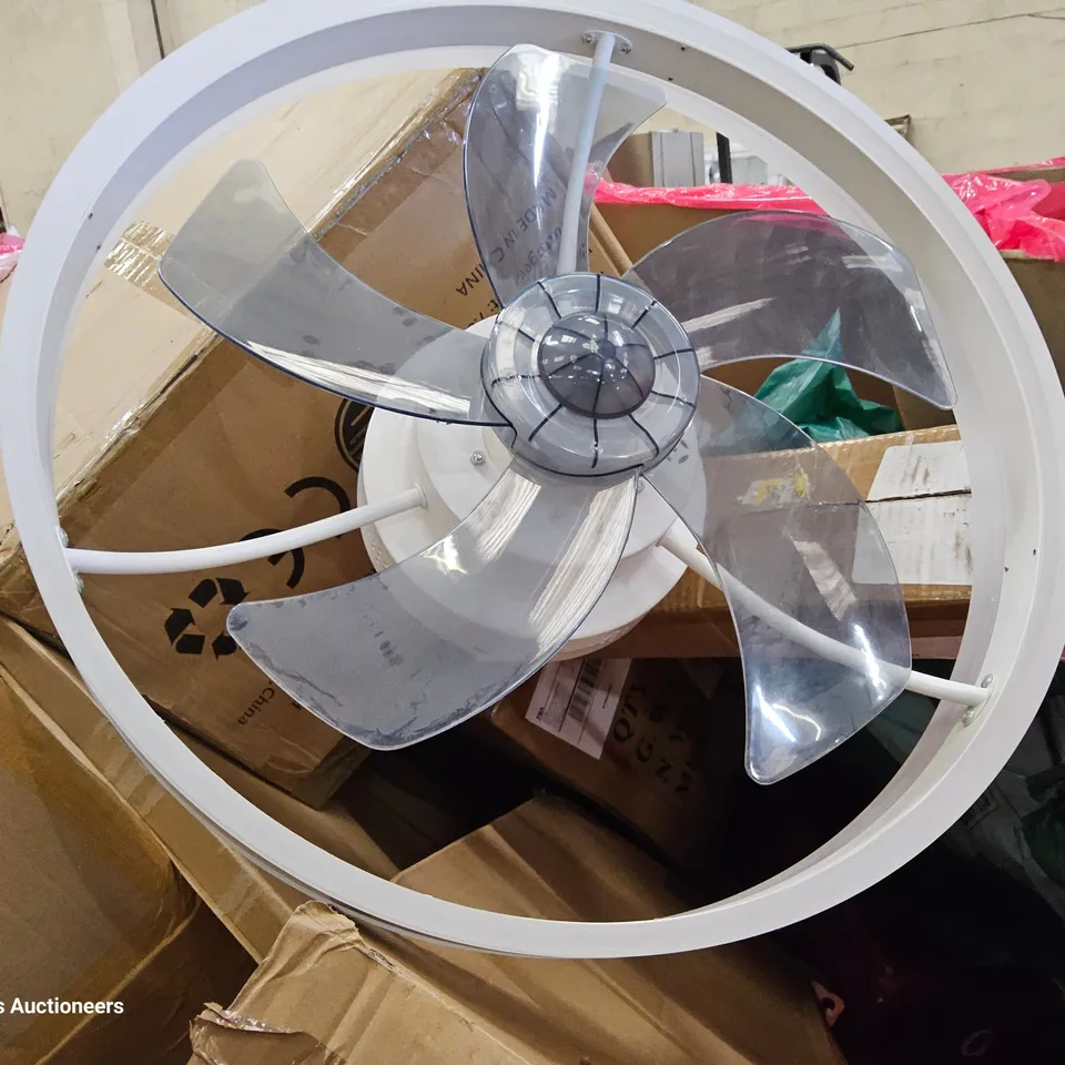 PALLET OF ASSORTED ITEMS TO INCLUDE, CEILING FAN, BED TENT, ELECTRBLANKET, PRIVACY FILTERS, AIR FRYER.