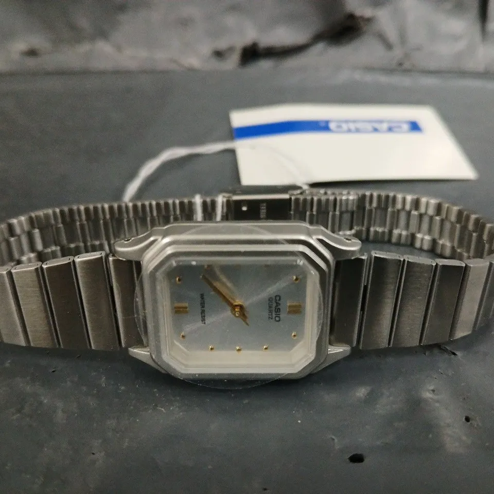 BOXED CASIO LADIES COLLECTION SILVER COLOUR BRACELET WATCH