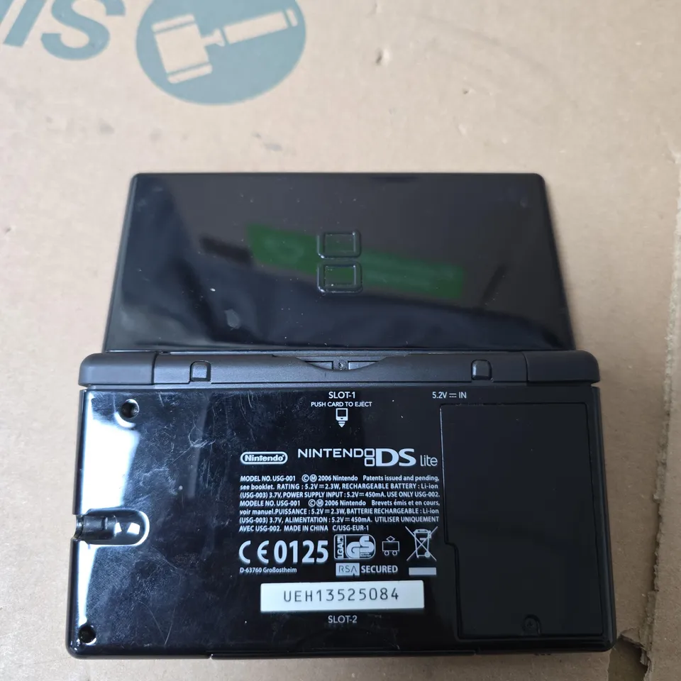 NINTENDO DS LITE (BLACK) HANDHELD CONSOLE – MODEL USG-001