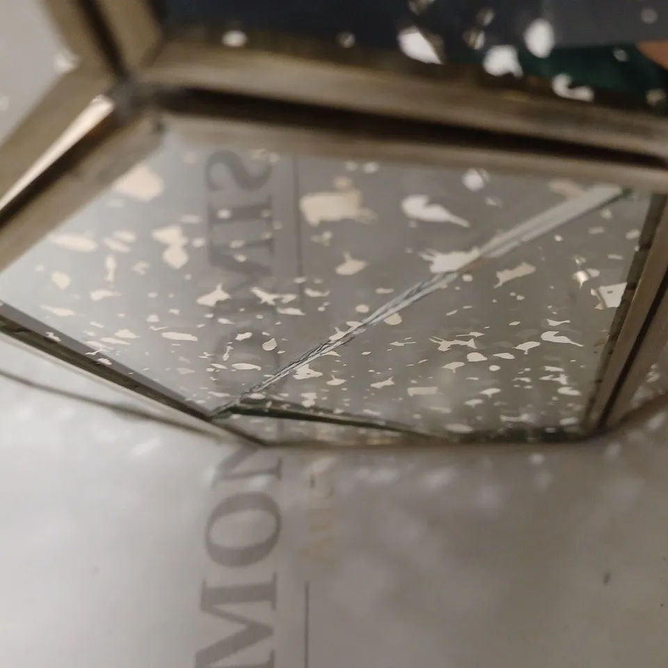 JOHN LEWIS ROMY MIRRORED GLASS PENTAGON LIGHT FITTING 