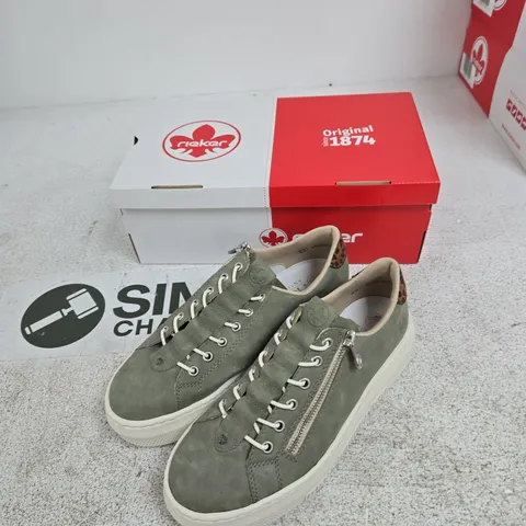 RIEKER GREEN WOMEN'S SNEAKERS – EU 39 (UK 6) – BOXED