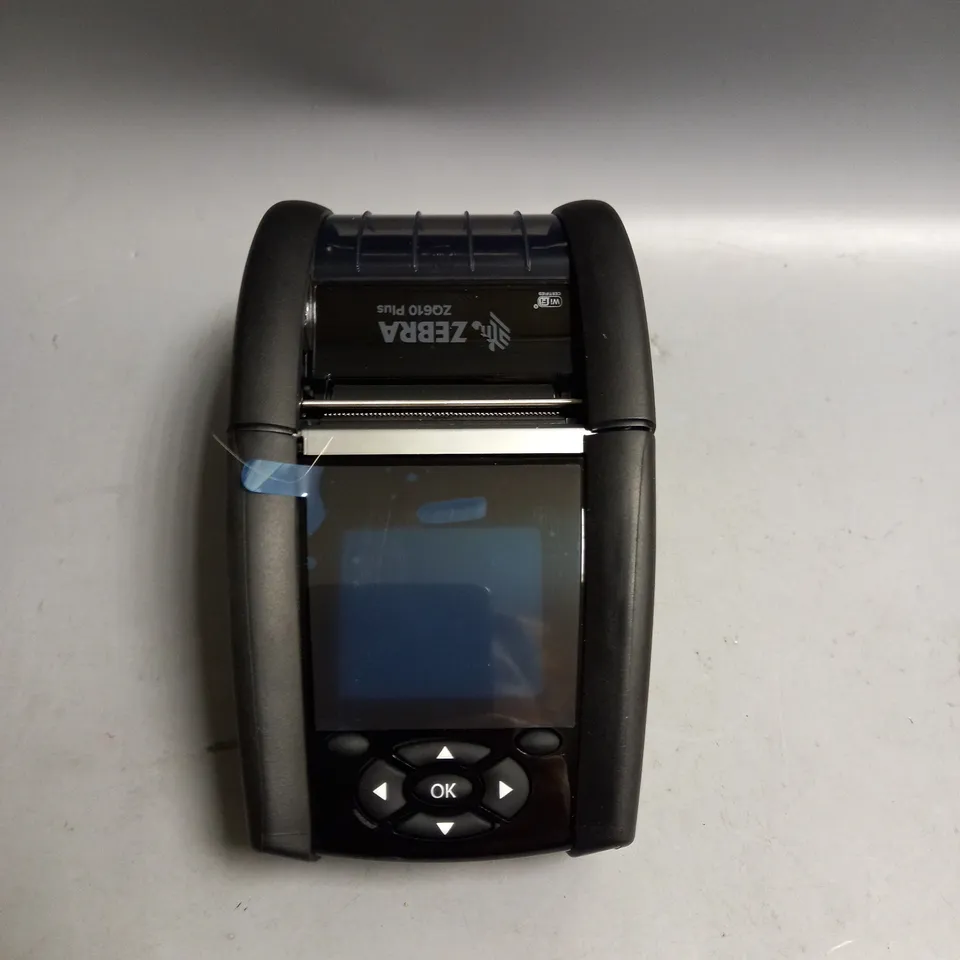 BOXED ZEBRA ZQ610 PLUS MOBILE PRINTER AND POWER SUPPLY
