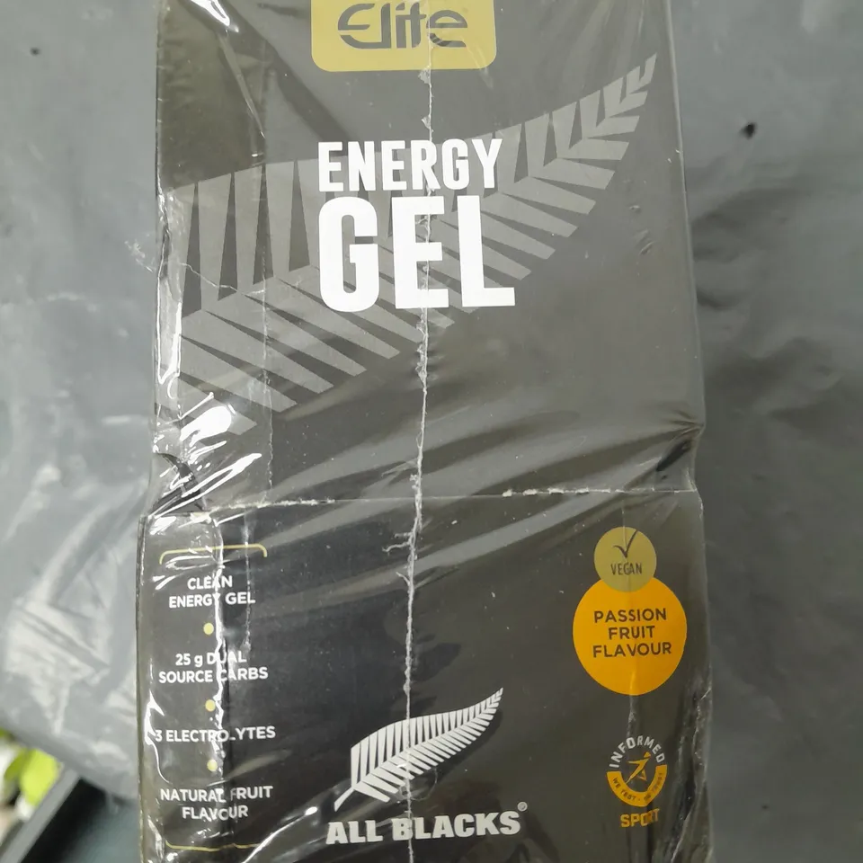 HEALTHSPAN ELITE ALL BLACKS ENERGY GEL MULTIPACK - 24X60G PASSION FRUIT