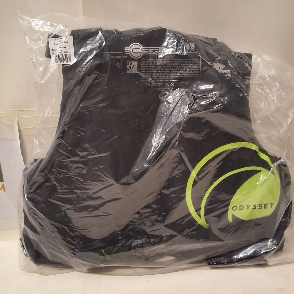 ODYSSEY CSR MK3 OB 50N BUOYANCY AID – BLACK, MEDIUM/LARGE (CHEST 107–117 CM)