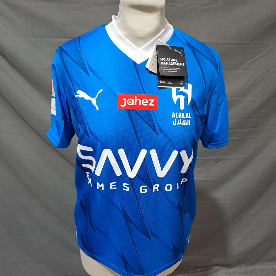 PUMA AHSFC HOME JERSEY REPLICA JR IN IGNITE BLUE SIZE 13-14YRS