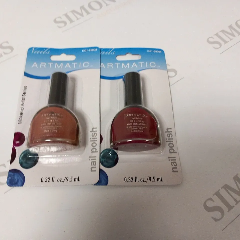 APPROXIMATELY 72 BOXED NAILS ARTMATIC NAIL POLISH