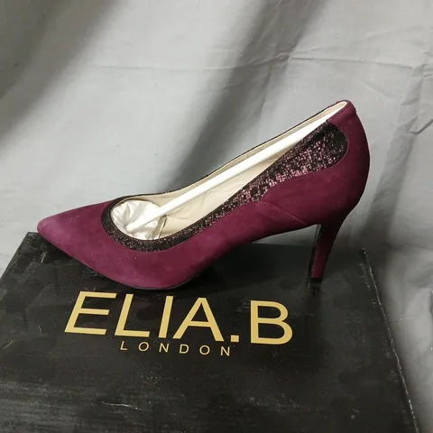 ELIA.B LONDON DIANA PURPLE SUEDE HIGH HEEL PUMPS β UK 6 (EU 39)