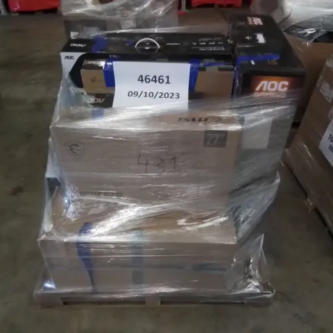 PALLET TO CONTAIN APPROXIMATELY 12 ASSORTED MONITORS. INCLUDES
