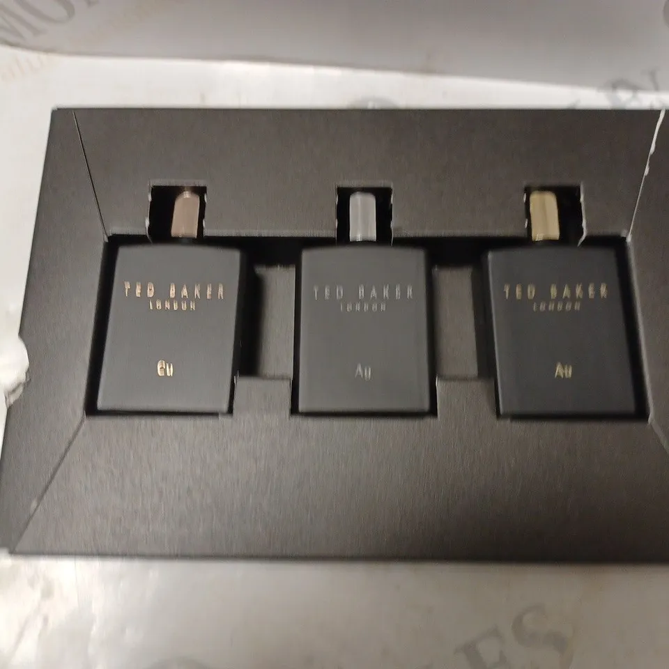 BOXED TED BAKER TONICS TRIO EAU DE TOILETTE RRP £25