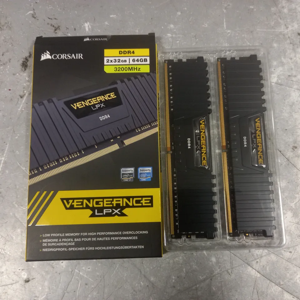 CORSAIR VENGEANCE LPX DDR4 2X32GB 64GB3200 MHZ RAM