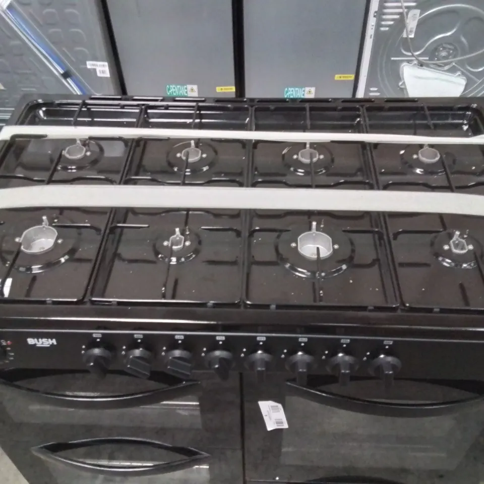 BUSH 100CM DUAL FUEL RANGE COOKER - BLACK