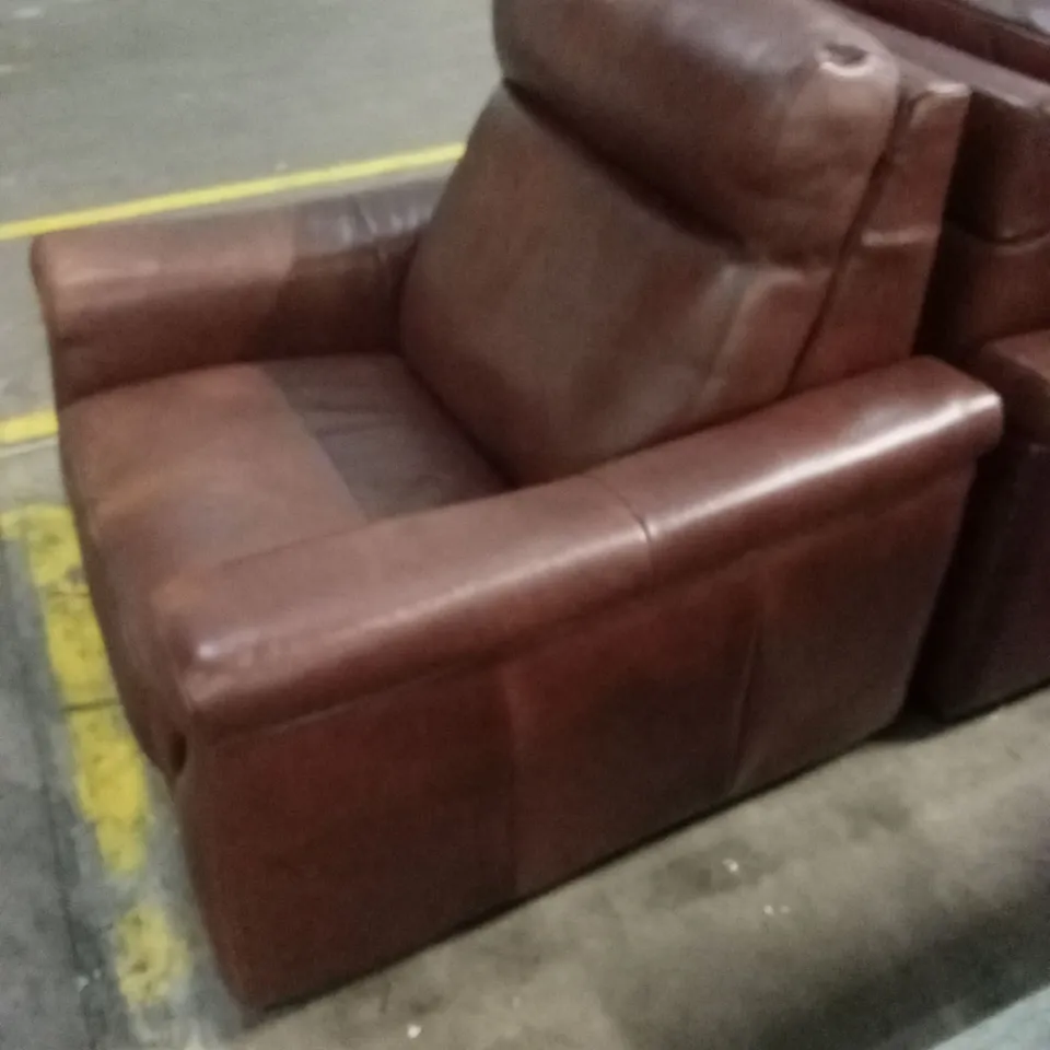 QUALITY DESIGNER ITALIAN MADE ADRIANO LEATHER ARMCHAIR