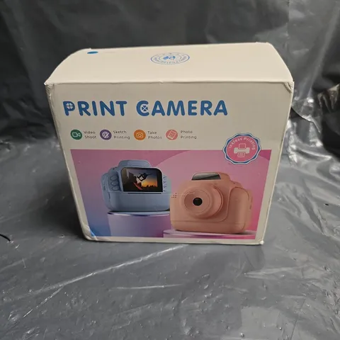 PRINT CAMERA TOY – COLOURFUL INSTANT-PRINT CAMERA (BOXED)