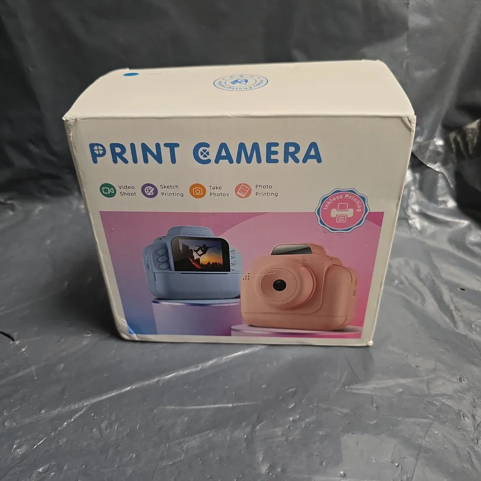 PRINT CAMERA TOY – COLOURFUL INSTANT-PRINT CAMERA (BOXED)