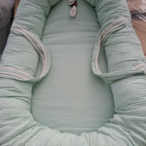 THREE GREEN PORTABLE SLEEP SUPPORT CUSHIONS