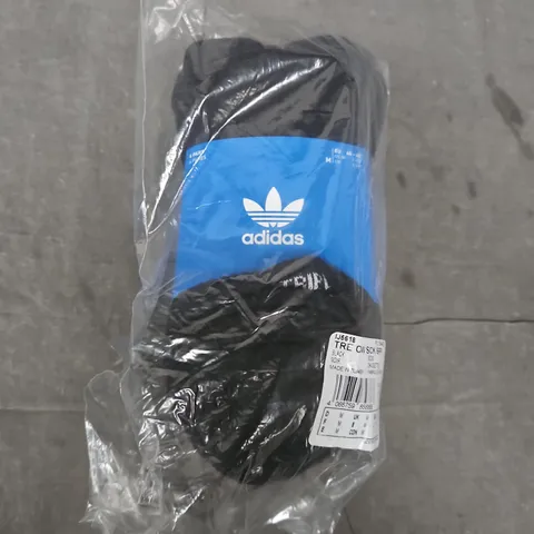 ADIDAS CREW SOCKS 6 PACK – BLACK, UK SIZE M