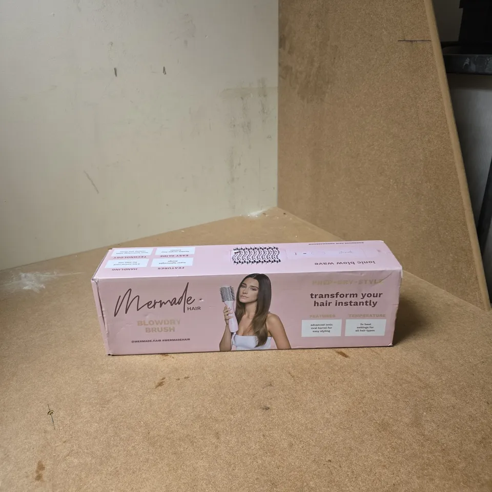 MERMADE HAIR BLOW-DRY BRUSH – BOXED (PINK PACKAGING)