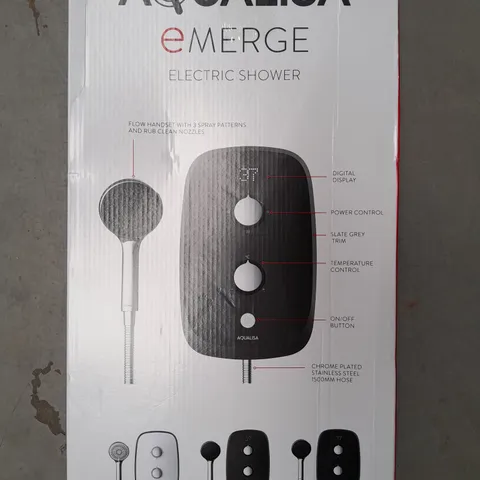 BOXED AQUALISA EMERGE ELECTRIC SHOWER