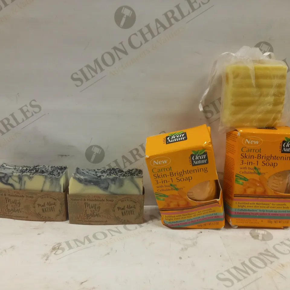 LOT TO CONTAIN 5 ASSORTED SOAPS & BATHROOM PRODUCTS